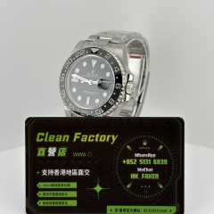 Clean廠勞力士GMT系列m126710grnr-0004黑灰圈綠針
