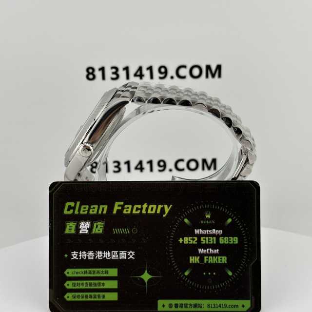 Clean廠勞力士日誌m126334-0030綠面坑紋