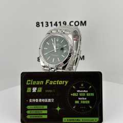 Clean廠勞力士日誌m126334-0030綠面坑紋