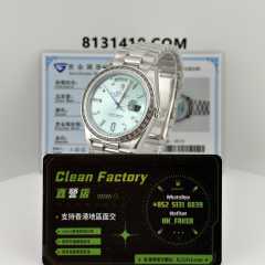 高仿勞力士Day-Date/m228396tbr-0002冰藍DD配重私人定製