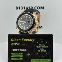 Clean廠官網勞力士玫瑰金遊艇名仕126655膠帶款實拍