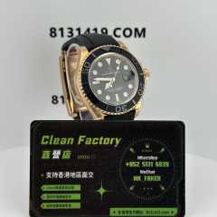 Clean廠官網勞力士玫瑰金遊艇名仕126655膠帶款實拍