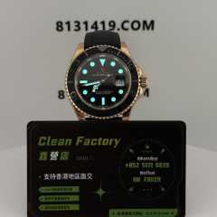 Clean廠官網勞力士玫瑰金遊艇名仕126655膠帶款實拍