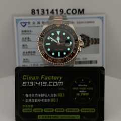 私人訂製Clean廠沙士圈m126711升級18K包金案例參考