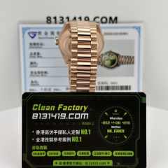 高仿勞力士Day-Date/m228235-0025玫瑰金DD配重私人訂製18K包金