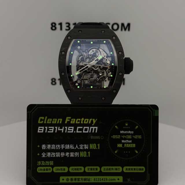 BBR廠Richard Mille高仿RM055/V4版本黑色一體機芯