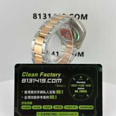 Clean廠勞力士遊艇名仕玫瑰金款m126621啡面
