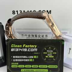 高端私人訂製PPF廠百達翡麗5712R-001玫瑰金皮帶款滿改