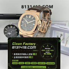 高端私人訂製PPF廠百達翡麗5712R-001玫瑰金皮帶款滿改