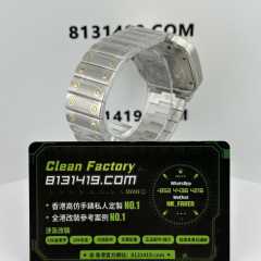 THB廠卡地亞山度士間金/半金男士腕錶