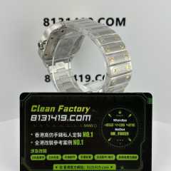 THB廠卡地亞山度士間金/半金男士腕錶