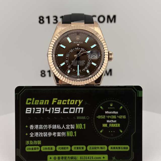 ZF廠勞力士天行者m336235-0002玫瑰金配重187克