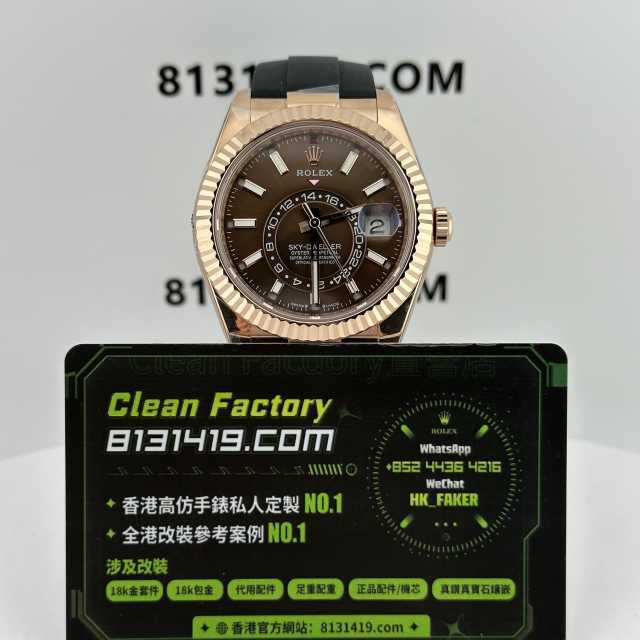 ZF廠勞力士天行者m336235-0002玫瑰金配重187克