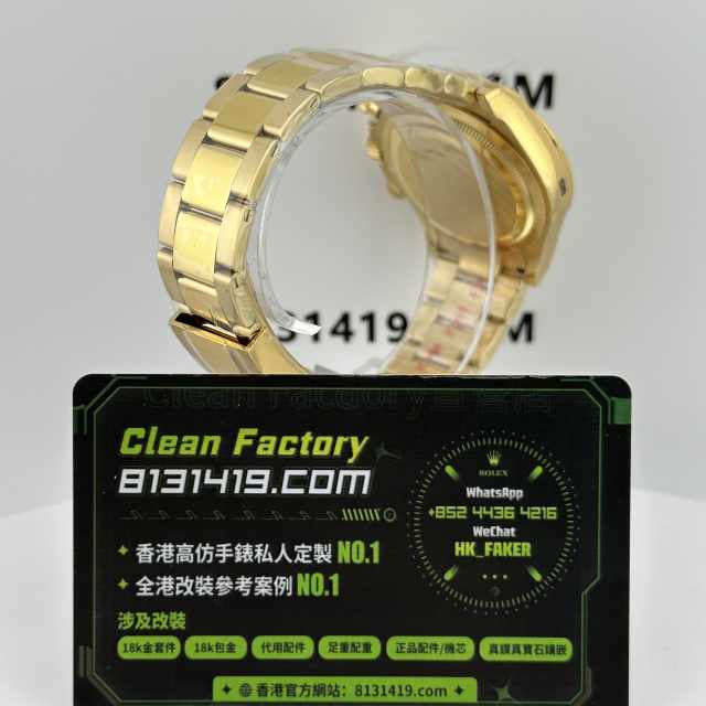 私人訂製高仿地通拿m126508-0008綠金地4131機芯配重186克