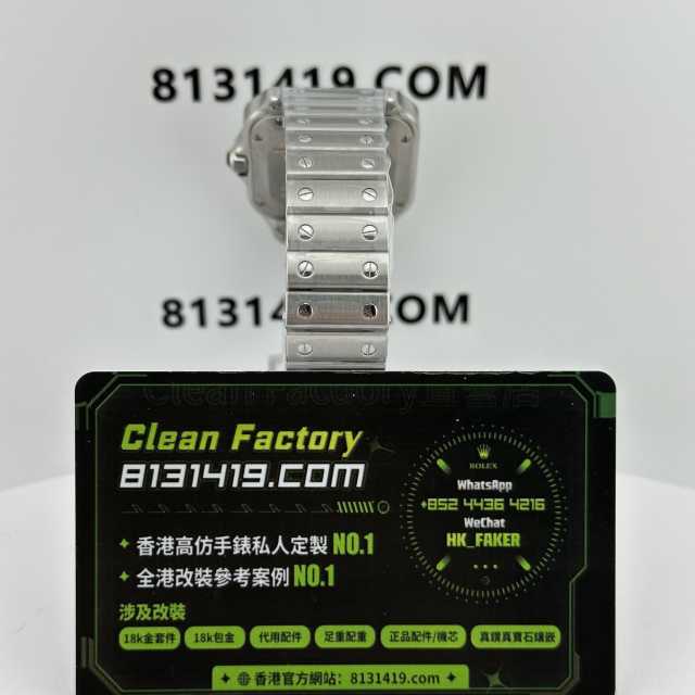 BV廠Cartier/卡地亞山度士系列男女同款35.1mm白色