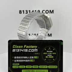 BV廠Cartier/卡地亞山度士系列男女同款35.1mm白色