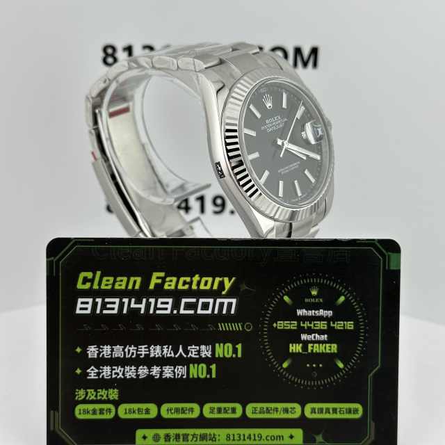 Clean廠/C廠勞力士日誌m126334-0017黑面