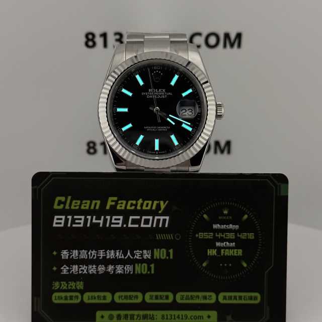 Clean廠/C廠勞力士日誌m126334-0017黑面