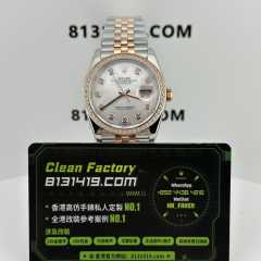 A+廠勞力士日誌m126281rbr-0009半金貝母36mm