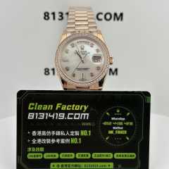 配重版高仿勞力士Day-Date系列m128345rbr-0028貝母146克
