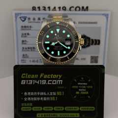 Clean廠勞力士半金黑水鬼m126613ln-0002升級18K包金(厚金)