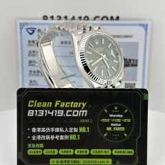Clean廠勞力士日誌m126334-0028薄荷綠18K包金升級