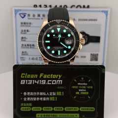 私人訂製高仿勞力士遊艇m126655-0002玫瑰金配重147克