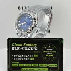 高仿勞力士Day-Date系列m228239-0076煙熏藍配重185克