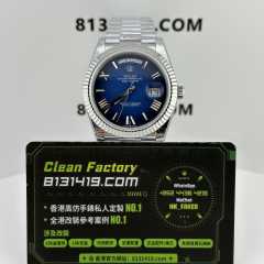 高仿勞力士Day-Date系列m228239-0076煙熏藍配重185克