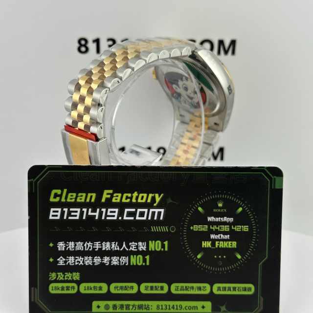 Clean廠勞力士日誌型系列m126233-0015香檳金