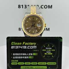 Clean廠勞力士日誌型系列m126233-0015香檳金