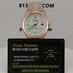 高仿勞力士LAND-DWELLER/陸使型m127335-0001玫瑰金白面