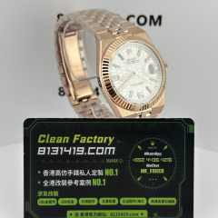 高仿勞力士LAND-DWELLER/陸使型m127335-0001玫瑰金白面