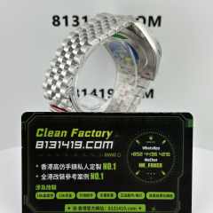 Clean廠勞力士日誌型系列m126334-0006灰面鑽丁