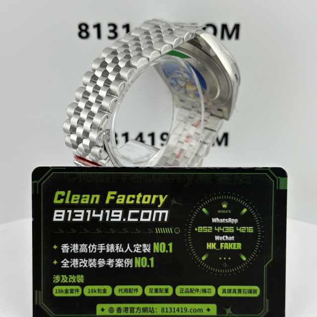 Clean廠勞力士日誌型系列m126334-0006灰面鑽丁