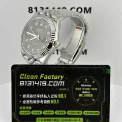 Clean廠勞力士日誌型系列m126334-0006灰面鑽丁
