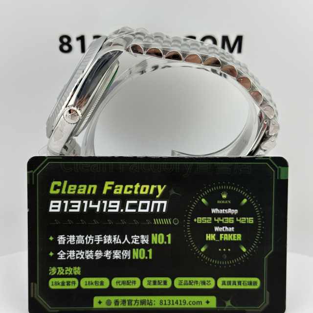 Clean廠勞力士日誌型系列m126334-0006灰面鑽丁