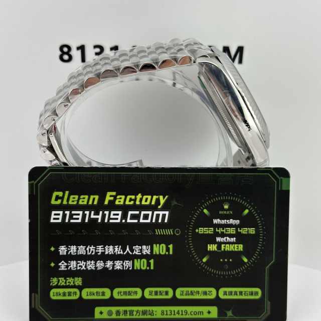 Clean廠勞力士日誌型系列m126334-0006灰面鑽丁