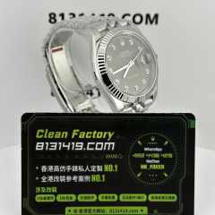 Clean廠勞力士日誌型系列m126334-0006灰面鑽丁