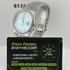 高仿勞力士LAND-DWELLER/陸使型m127386TBR-0001冰藍T鑽