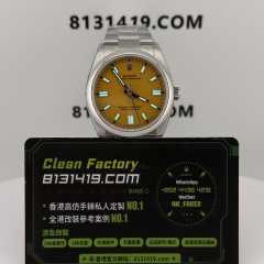 VS廠勞力士蠔式恆動系列m124300-0004比卡超黃