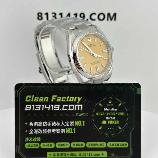 VS廠勞力士蠔式恆動系列m124300-0004比卡超黃