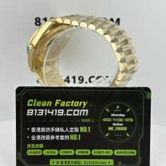 高端訂製高仿勞力士Day-Date228238-0067黑冰糖配重209克