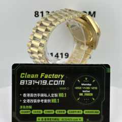 高端訂製高仿勞力士Day-Date228238-0067黑冰糖配重209克