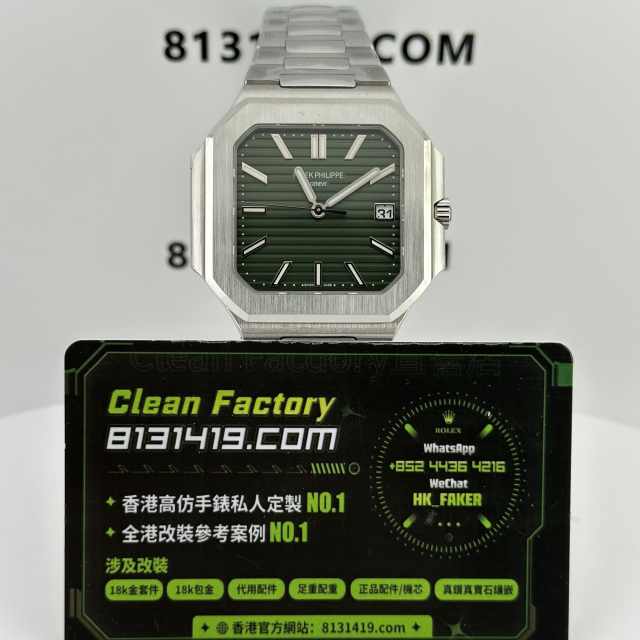 私人廠高仿百達翡麗PP5821綠面電視機一體機芯