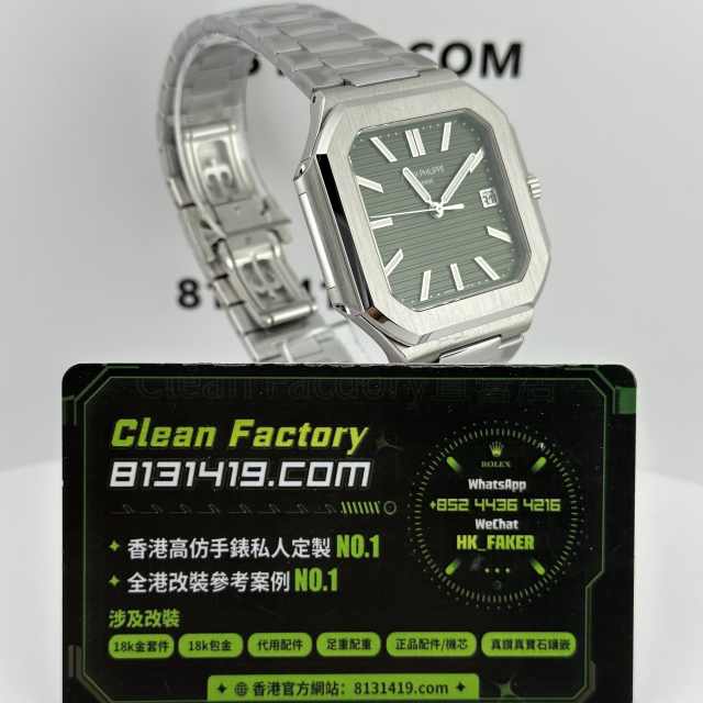 私人廠高仿百達翡麗PP5821綠面電視機一體機芯