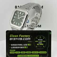 私人廠高仿百達翡麗PP5821綠面電視機一體機芯