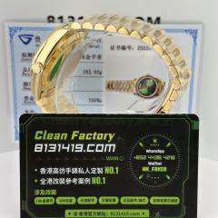 高端訂製勞力士DayDate系列m228238-0069煙熏綠配重183克