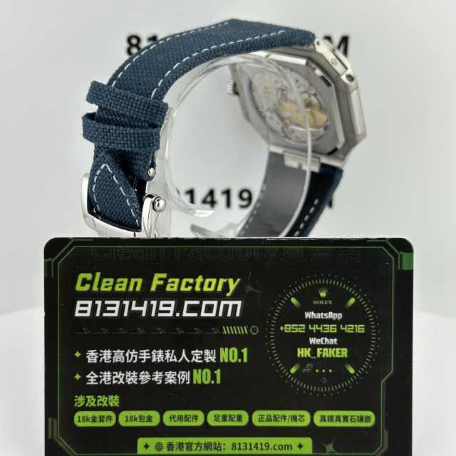 私人訂製高仿百達翡麗CUBITUS系列5822P-001月相電視機