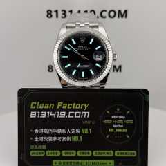 CLEAN PLUS廠勞力士日誌m126334-0018黑色五銖鏈